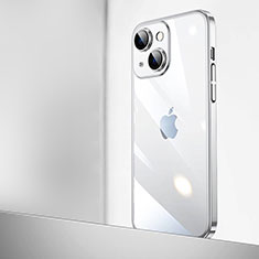 Transparent Crystal Hard Case Back Cover QC2 for Apple iPhone 13 Silver