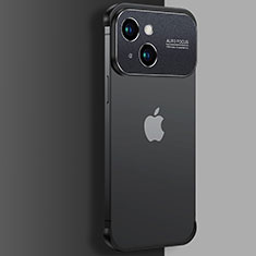 Transparent Crystal Hard Case Back Cover QC3 for Apple iPhone 13 Black