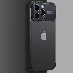 Transparent Crystal Hard Case Back Cover QC3 for Apple iPhone 14 Pro Black