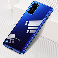 Transparent Crystal Hard Case Back Cover S01 for Huawei Honor View 30 5G Blue