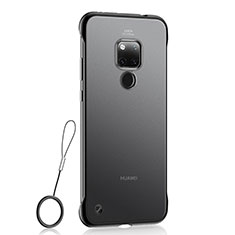 Transparent Crystal Hard Case Back Cover S01 for Huawei Mate 20 X 5G Black
