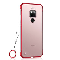 Transparent Crystal Hard Case Back Cover S01 for Huawei Mate 20 X 5G Red