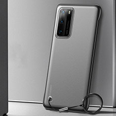 Transparent Crystal Hard Case Back Cover S01 for Huawei P40 Black
