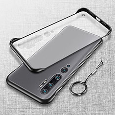 Transparent Crystal Hard Case Back Cover S01 for Xiaomi Mi Note 10 Black