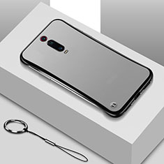 Transparent Crystal Hard Case Back Cover S01 for Xiaomi Redmi K20 Pro Black