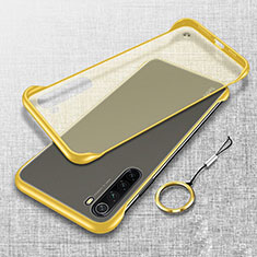 Transparent Crystal Hard Case Back Cover S01 for Xiaomi Redmi Note 8 (2021) Yellow