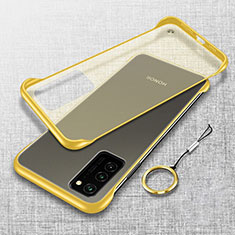 Transparent Crystal Hard Case Back Cover S02 for Huawei Honor V30 5G Yellow