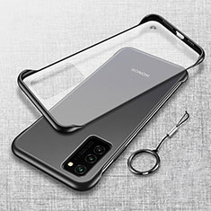 Transparent Crystal Hard Case Back Cover S02 for Huawei Honor View 30 Pro 5G Black