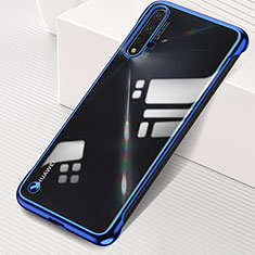 Transparent Crystal Hard Case Back Cover S02 for Huawei Nova 5 Blue