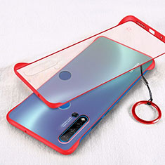 Transparent Crystal Hard Case Back Cover S02 for Huawei Nova 5i Red
