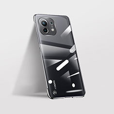 Transparent Crystal Hard Case Back Cover S02 for Xiaomi Mi 11 5G Black