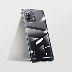 Transparent Crystal Hard Case Back Cover S02 for Xiaomi Mi 11 Lite 4G Black
