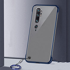 Transparent Crystal Hard Case Back Cover S02 for Xiaomi Mi Note 10 Blue