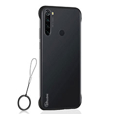 Transparent Crystal Hard Case Back Cover S02 for Xiaomi Redmi Note 8T Black