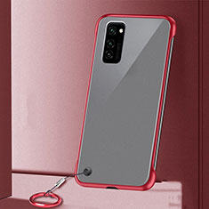Transparent Crystal Hard Case Back Cover S03 for Huawei Honor V30 5G Red