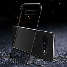 Transparent Crystal Hard Case Back Cover S03 for Samsung Galaxy S10 5G Black