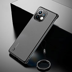 Transparent Crystal Hard Case Back Cover S03 for Xiaomi Mi 11 5G Black
