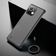 Transparent Crystal Hard Case Back Cover S03 for Xiaomi Mi 11 Lite 5G NE Black