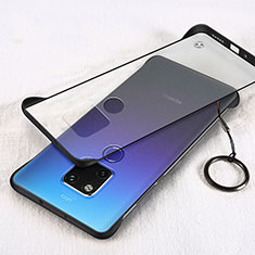 Transparent Crystal Hard Case Back Cover S04 for Huawei Mate 20 X 5G Black