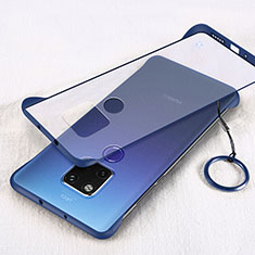 Transparent Crystal Hard Case Back Cover S04 for Huawei Mate 20 X 5G Blue