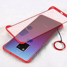 Transparent Crystal Hard Case Back Cover S04 for Huawei Mate 20 X 5G Red