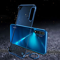 Transparent Crystal Hard Case Back Cover S04 for Huawei Nova 5 Pro Blue