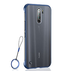 Transparent Crystal Hard Case Back Cover S04 for Xiaomi Redmi Note 8 Pro Blue