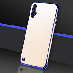 Transparent Crystal Hard Case Back Cover S05 for Huawei Nova 5 Blue