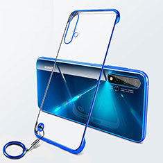 Transparent Crystal Hard Case Back Cover S06 for Huawei Nova 5 Blue
