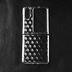 Transparent Crystal Hard Case Back Cover T01 for Oppo Find N2 Flip 5G Clear