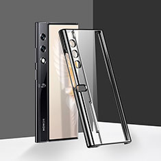 Transparent Crystal Hard Case Back Cover T02 for Huawei Honor V Purse 5G Black