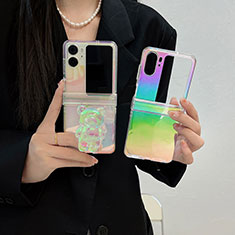 Transparent Crystal Hard Case Back Cover T03 for Oppo Find N2 Flip 5G Mixed