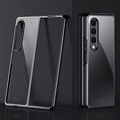 Transparent Crystal Hard Case Back Cover Z01 for Samsung Galaxy Z Fold3 5G Black