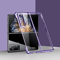 Transparent Crystal Hard Case Back Cover ZL1 for Huawei Honor Magic Vs Ultimate 5G Purple