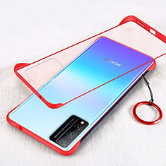 Transparent Crystal Hard Rigid Case Back Cover H01 for Huawei Honor Play4T Pro Red