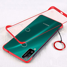 Transparent Crystal Hard Rigid Case Back Cover H01 for Huawei Honor Play4T Red