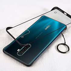 Transparent Crystal Hard Rigid Case Back Cover H01 for Oppo Reno Ace Black