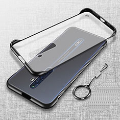 Transparent Crystal Hard Rigid Case Back Cover H01 for Oppo Reno2 Z Black
