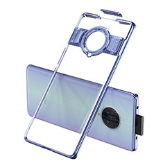 Transparent Crystal Hard Rigid Case Back Cover H01 for Vivo Nex 3 Blue