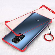 Transparent Crystal Hard Rigid Case Back Cover H01 for Xiaomi Redmi 10X 4G Red