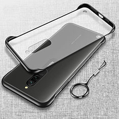 Transparent Crystal Hard Rigid Case Back Cover H01 for Xiaomi Redmi 8 Black