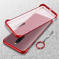 Transparent Crystal Hard Rigid Case Back Cover H01 for Xiaomi Redmi 8 Red