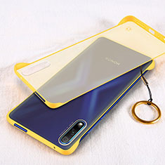 Transparent Crystal Hard Rigid Case Back Cover H02 for Huawei Honor 9X Yellow