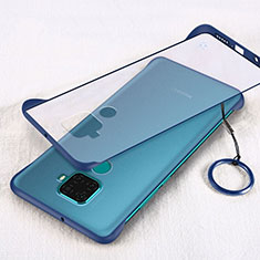 Transparent Crystal Hard Rigid Case Back Cover H02 for Huawei Nova 5i Pro Blue