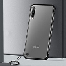 Transparent Crystal Hard Rigid Case Back Cover H02 for Huawei P Smart Pro (2019) Black