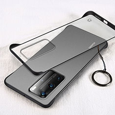 Transparent Crystal Hard Rigid Case Back Cover H02 for Huawei P40 Pro Black