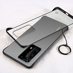 Transparent Crystal Hard Rigid Case Back Cover H02 for Huawei P40 Pro+ Plus Black