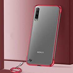 Transparent Crystal Hard Rigid Case Back Cover H02 for Huawei Y9s Red