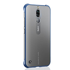 Transparent Crystal Hard Rigid Case Back Cover H02 for Xiaomi Redmi 8 Blue