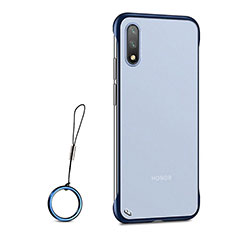 Transparent Crystal Hard Rigid Case Back Cover H03 for Huawei Honor 9X Blue